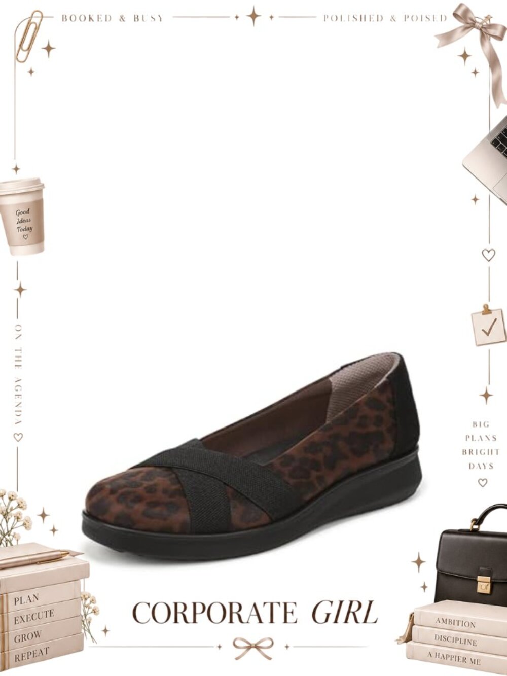 Women's Fairleigh Ballet Flat Slip-On Square Toe Comfort Shoe